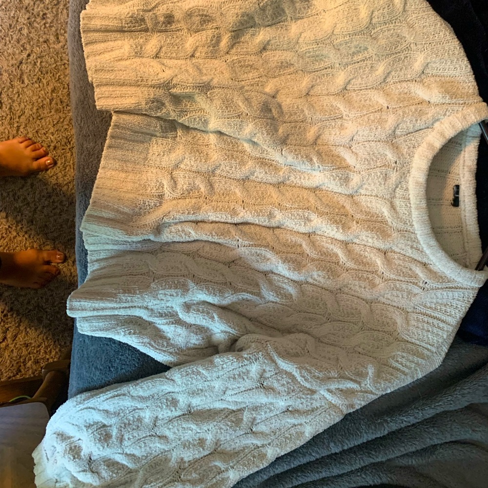 Cream crop sweater